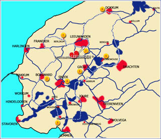 Download watermaps Frieslandroute Netherlands Download watermaps Frieslandroute Netherlands